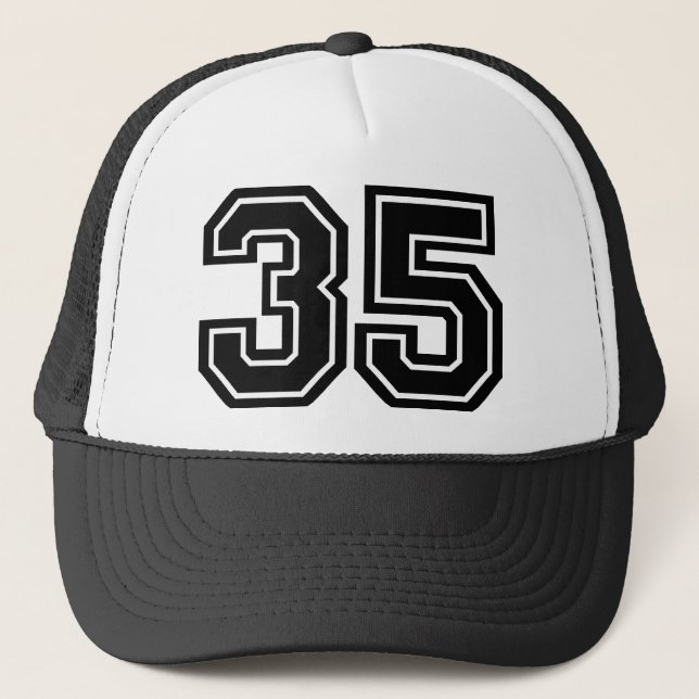 Retro Classic 35th Birthday Party Trucker Hat (Front)