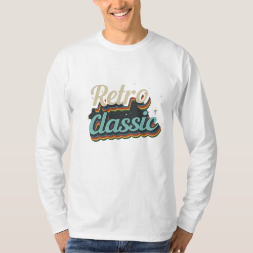 Retro Classic Basic Long Sleeve T_Shirt