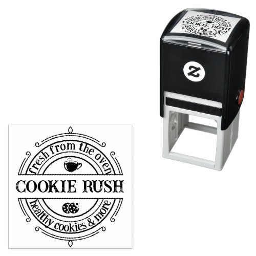 Retro Classic Logo Stamp Bake  Coffee Shop