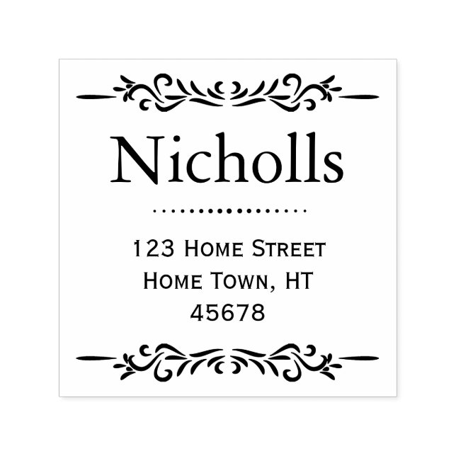 Retro Classic Return Address Self-inking Stamp (Design)