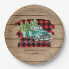 Retro Classic Rustic Wood Merry Christmas Truck