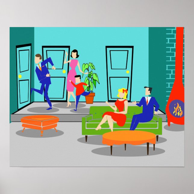 Retro Classic Television Poster (Front)