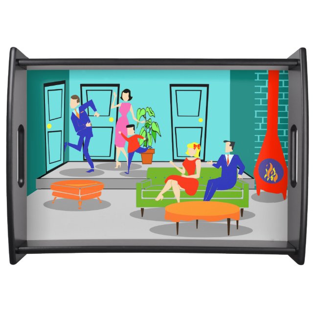 Retro Classic Television Serving Tray (Front)