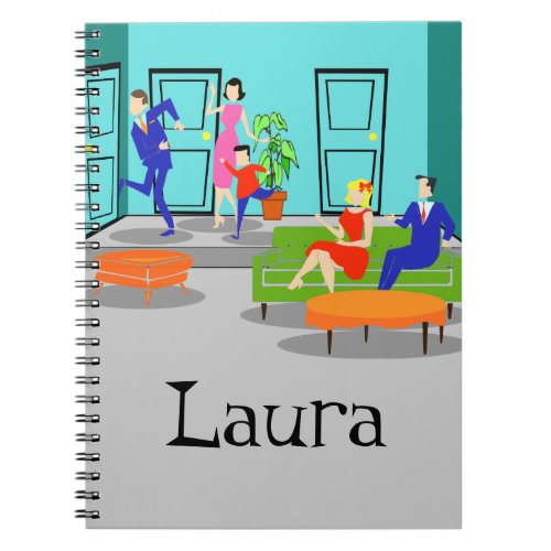 Retro Classic Television Spiral Notebook