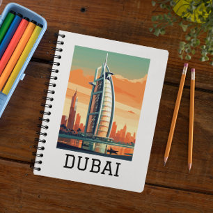 Retro Classic Travel Dubai UAE  Notebook