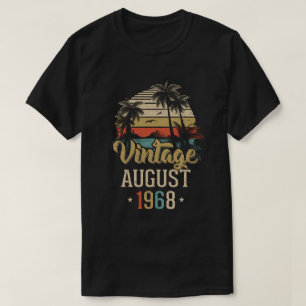 Retro Classic Vintage August 1968 50Th Birthday Gi T-Shirt