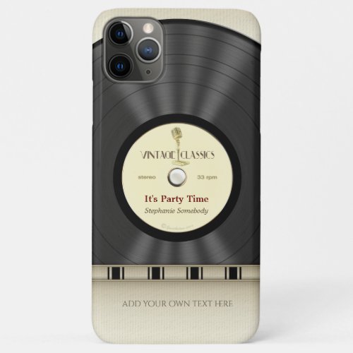 Retro Classic Vinyl LP Record iPhone 11 Pro Max Case