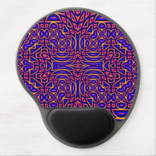 Retro Classy Kaleidoscope Pattern Design Gel Mouse Pad