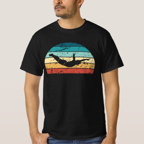 Retro Cliff Diving Sunset Vintage Dive Sunrise T_Shirt