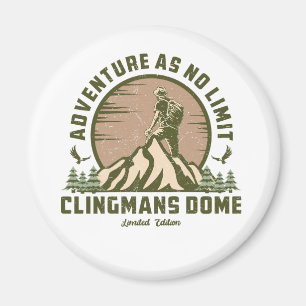 Retro Clingmans Dome Hike Sunset T-Shirt Magnet