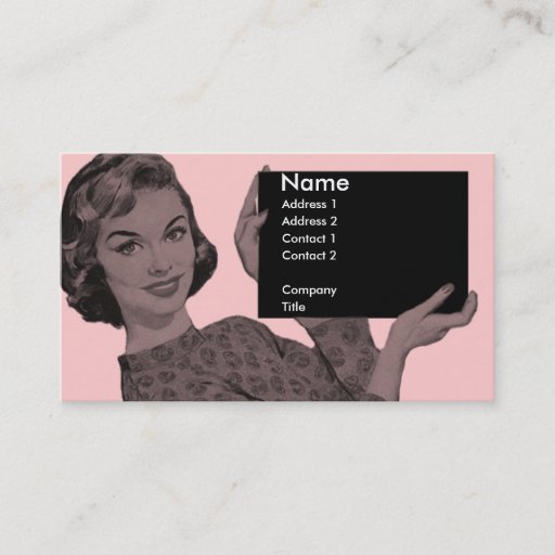 Customizable Retro Clipboard Business Card