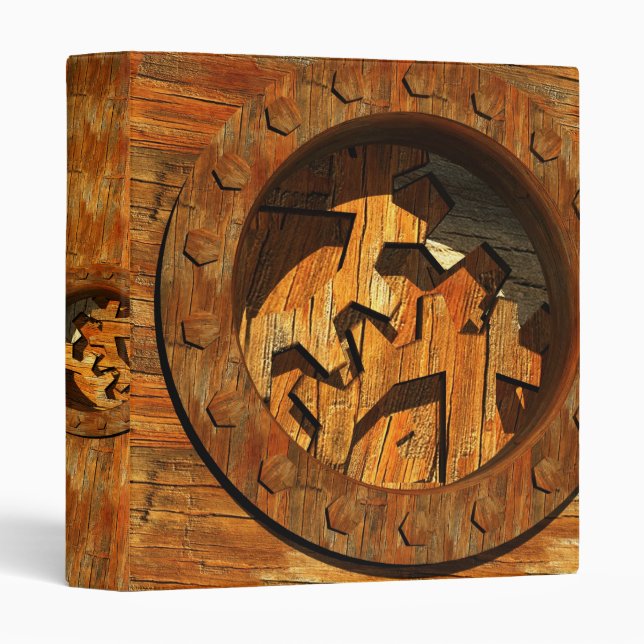 retro clockwork binder (Front/Spine)