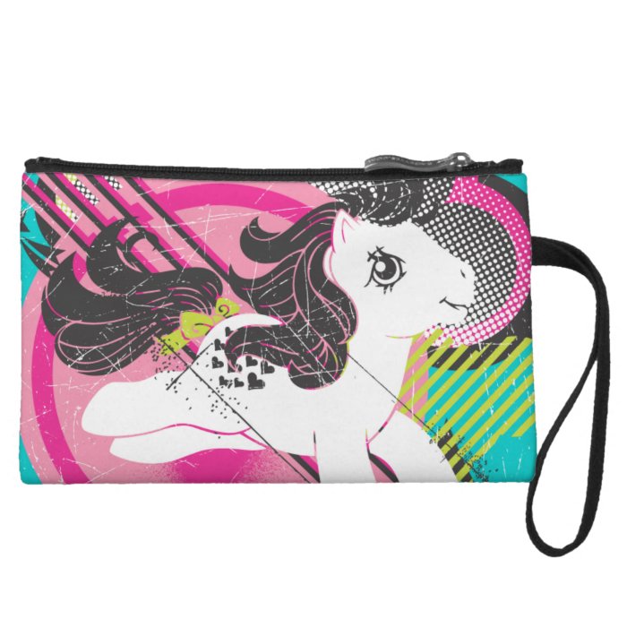 Retro Cloud Design Wristlet Clutches