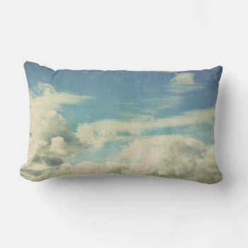Retro Clouds Lumbar Pillow by camcguire at Zazzle