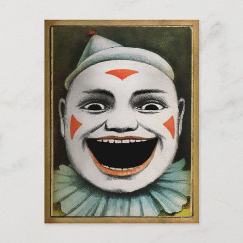 Retro Clown Postcard