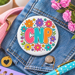 Retro CNP Nurse Practitioner Button