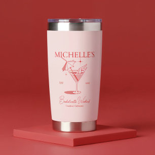 Retro Cocktail Bachelorette Party Insulated Tumbler