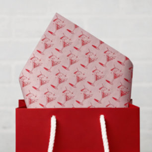 Retro Cocktail Bachelorette Party Tissue Paper