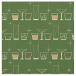 Retro Cocktail Glass Cute Vintage Mod 1950's Fabric