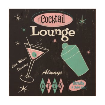 Retro Cocktail Lounge Art by FionaStokesGilbert at Zazzle