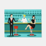 Retro Cocktail Lounge Door Mat