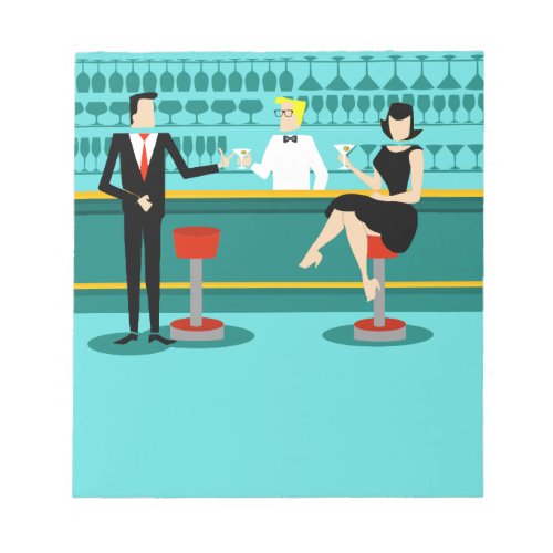 Retro Cocktail Lounge Notepad