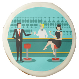 Retro Cocktail Lounge Sugar Cookies