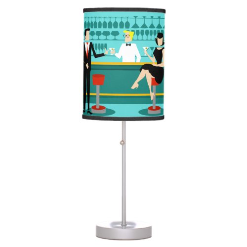 Retro Cocktail Lounge Table Lamp