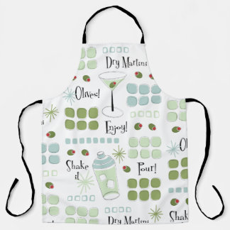 Retro Cocktail Mid century Eames Style Apron