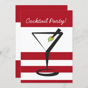retro Cocktail party Invitation