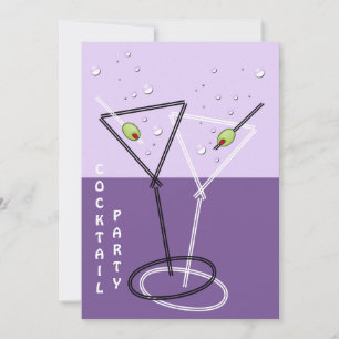 retro Cocktail party Invitation