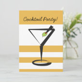 retro Cocktail party Invitation (Standing Front)
