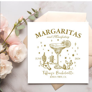 Retro Cocktails Bachelorette Party Napkins