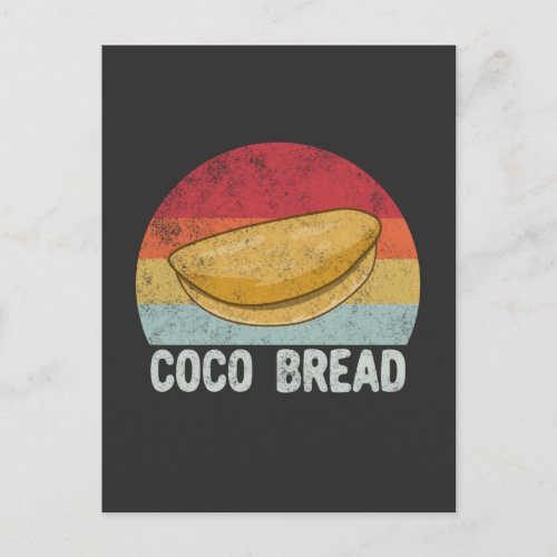 Retro Coco Bread Lovers Gift Postcard