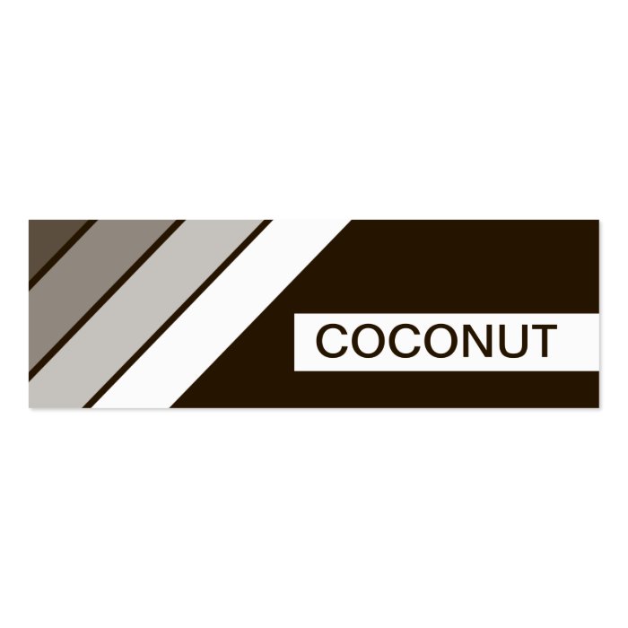 retro COCONUT Business Card Template