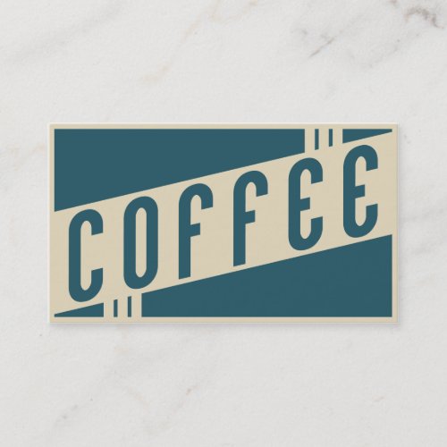 retro coffee business card template