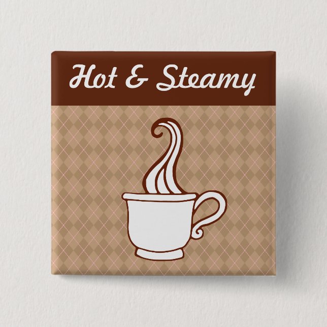 Retro Coffee Button (Front)