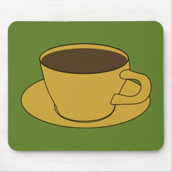 Retro Coffee Cup Mousepad by mazarakes at Zazzle
