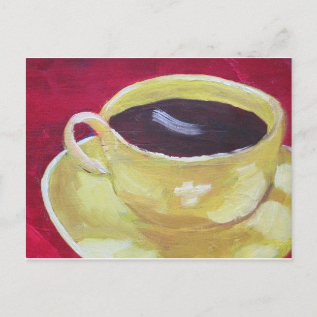 Retro Coffee cup Postcard (Front)