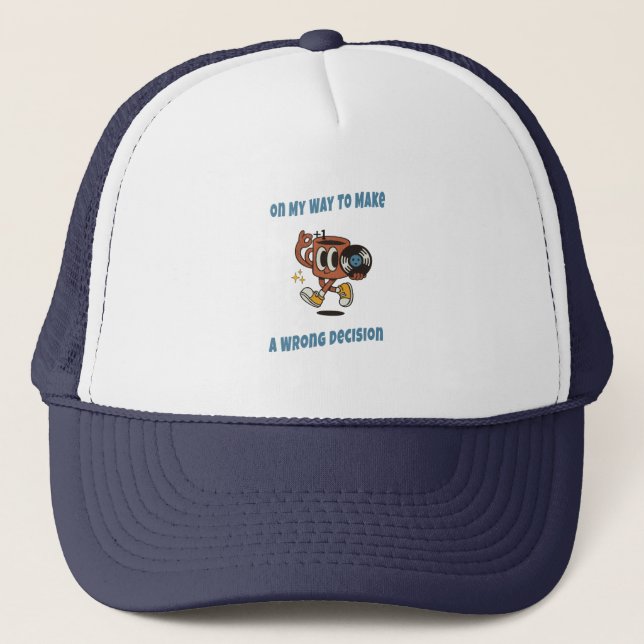 Retro Coffee Dad Hat – Funny Aesthetic Quote Cap (Front)