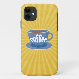 Retro Coffee Design iPhone 11 Case