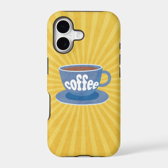 Retro Coffee Design Iphone Case (Back)