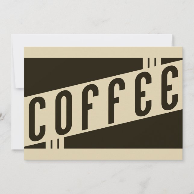retro coffee invitation (Front)