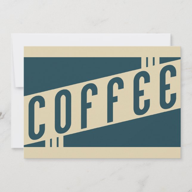 retro coffee invitation (Front)