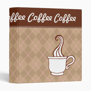 Retro Coffee Kitchen Recipe Binder Gift