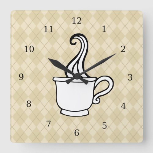 Retro Coffee Kitchen Wall Clock