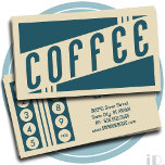 Retro Coffee Loyalty Punch Card at Zazzle