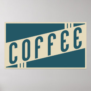 retro coffee poster