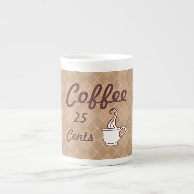Retro Coffee Shop Mug Gift (Front)