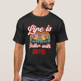 Retro Coffee Sunset With Coffee T-Shirt